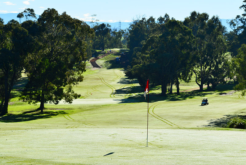 9th hole green