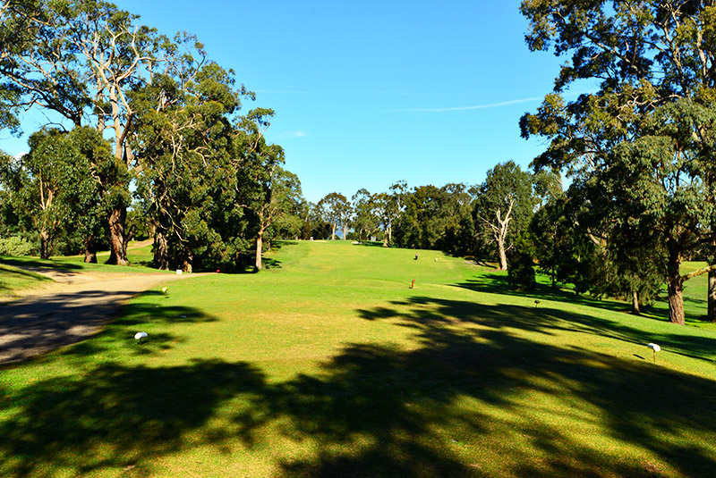 Carry your tee shot over the hill
