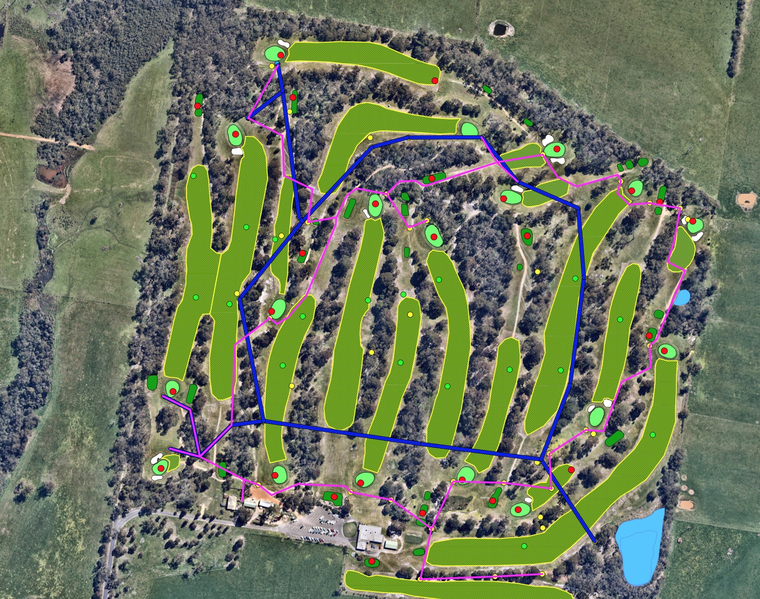 Course Layout Trafalgar Golf Club